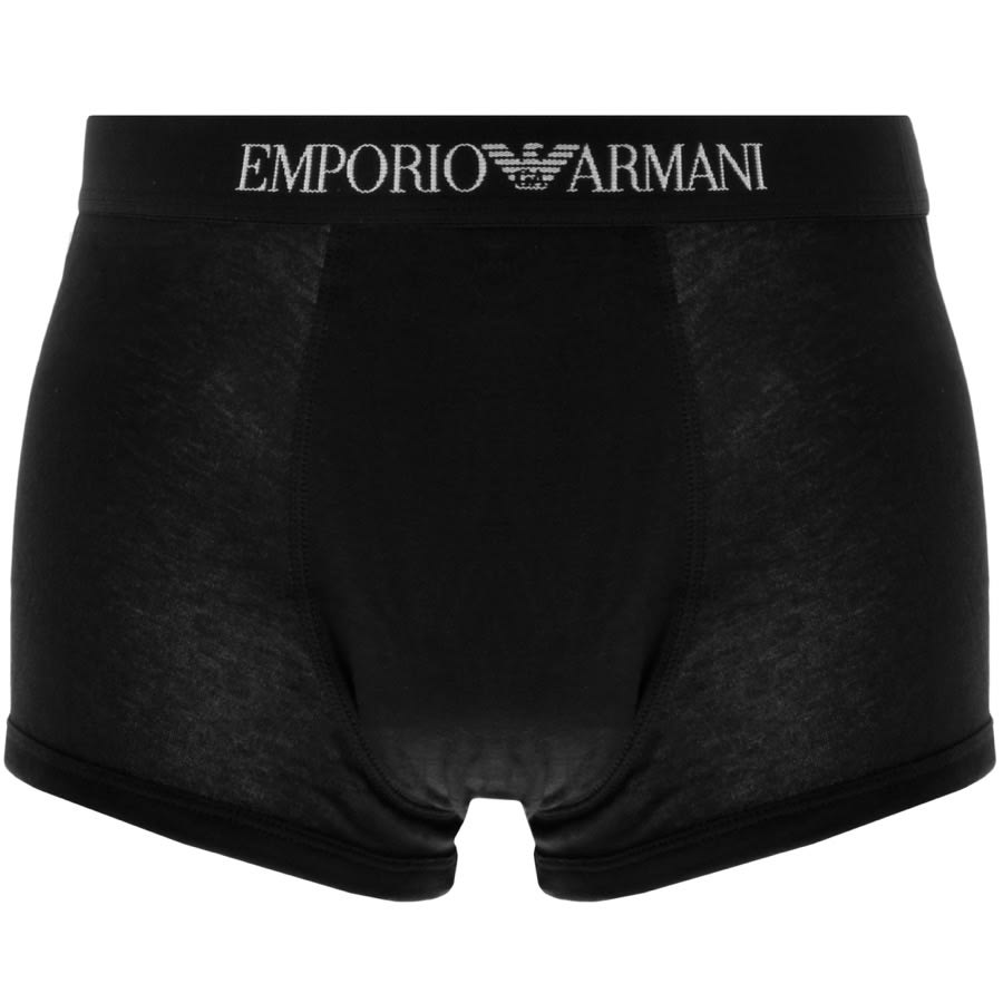 Emporio Armani Underwear 3 Pack Trunks Black | Mainline Menswear