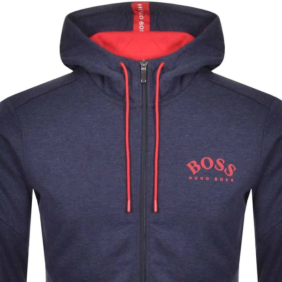 BOSS Saggy Full Zip Hoodie Navy | Mainline Menswear