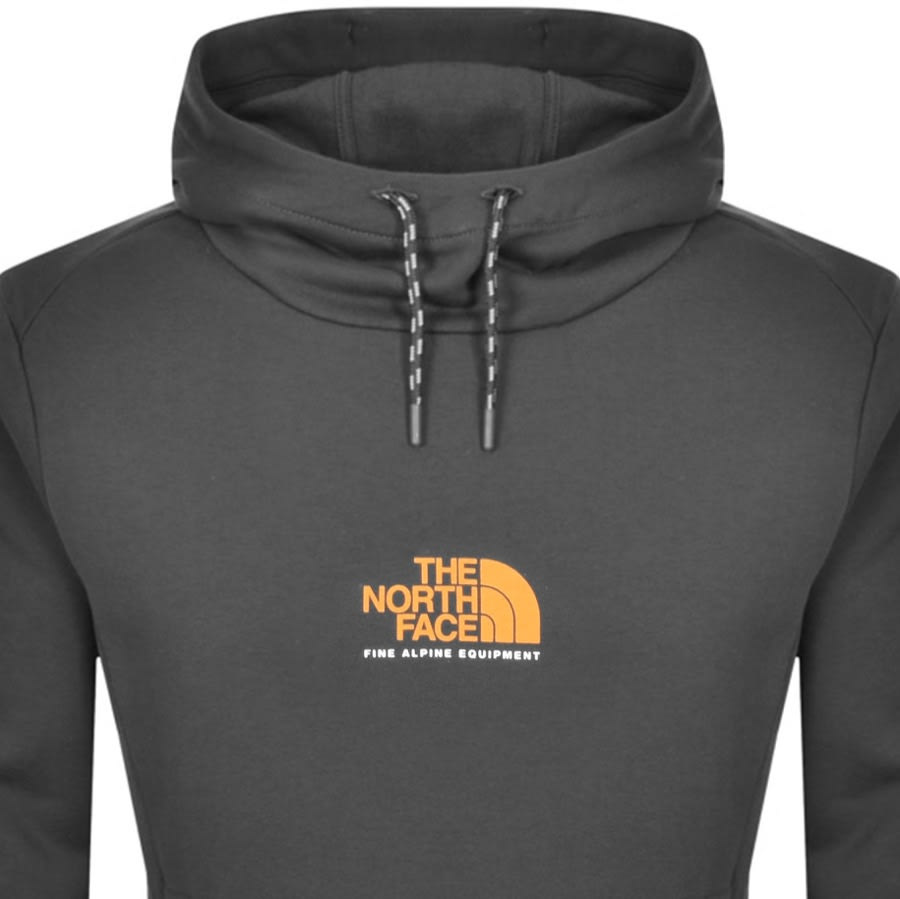 the north face tipped logo crew sweatshirt