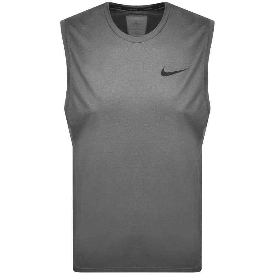Nike Training Dri Fit Logo Vest Grey Mainline Menswear Denmark