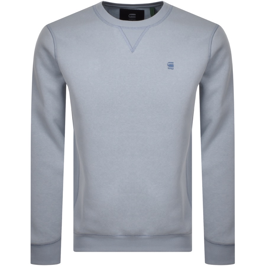 G Star Raw Core Crew Neck Sweatshirt Blue Mainline Menswear Sweden G Star Raw Core Crew Neck Sweatshirt Blue Mainline Menswear Sweden