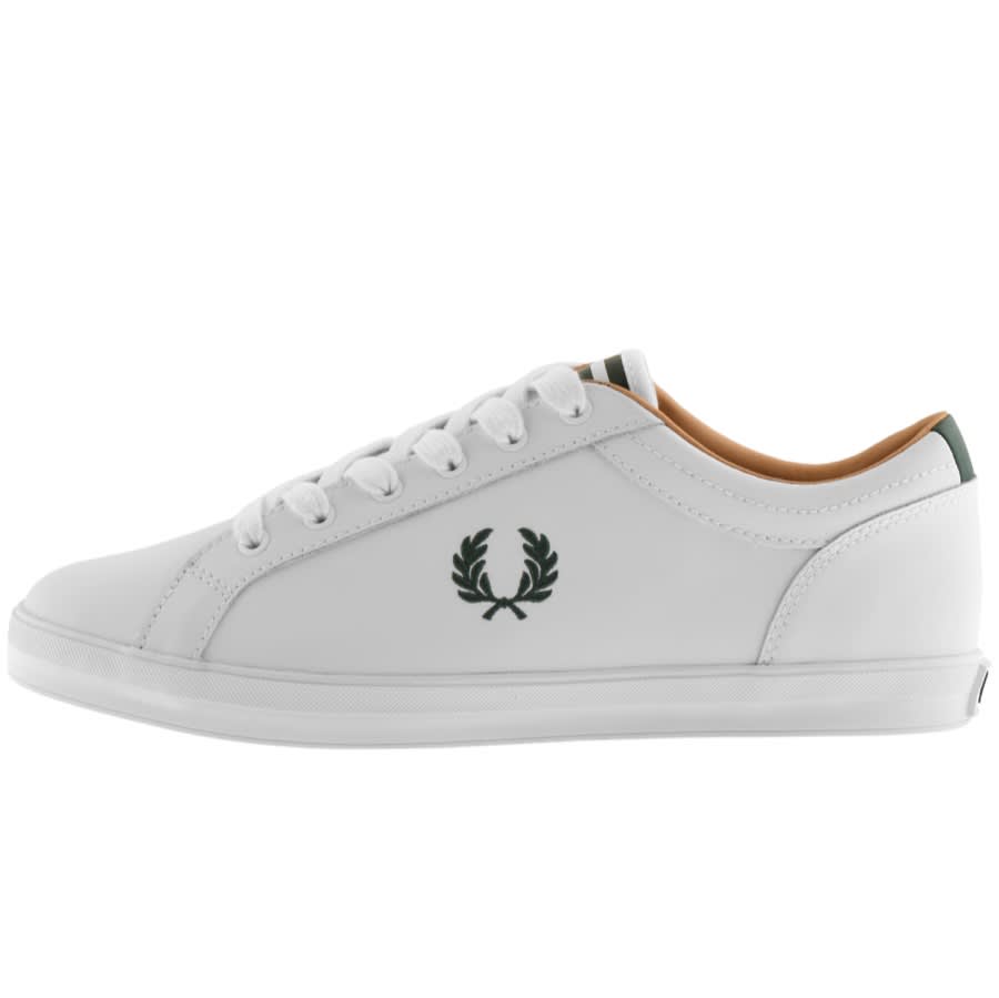 Fred Perry Baseline Leather Trainers White | Mainline Menswear