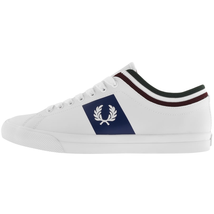 fred perry underspin tipped cuff leather trainers