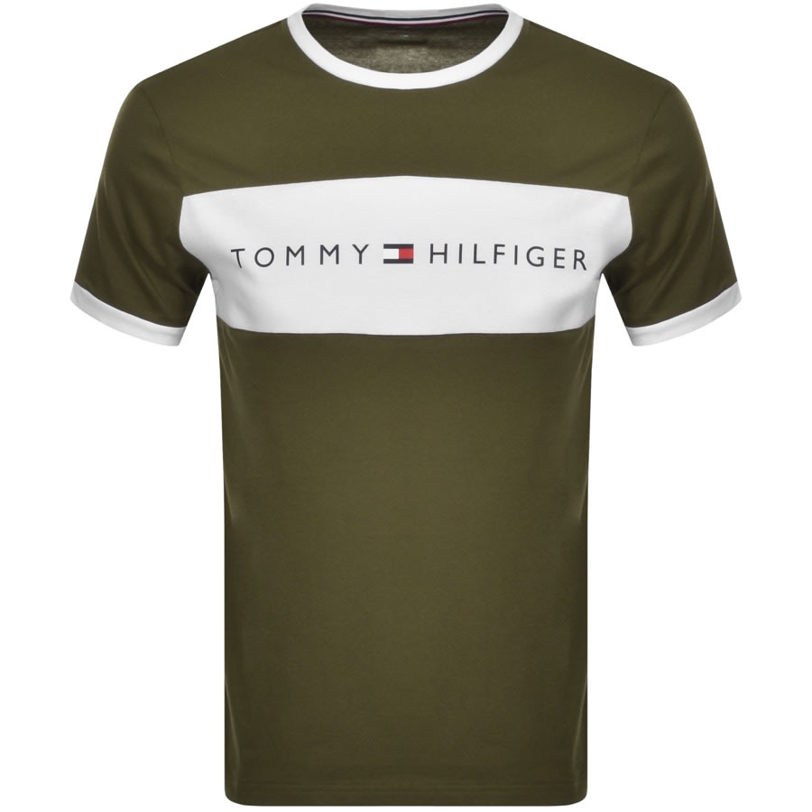 tommy hilfiger logo flag t shirt