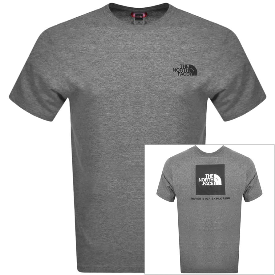 The North Face Red Box T Shirt Grey Mainline Menswear United States