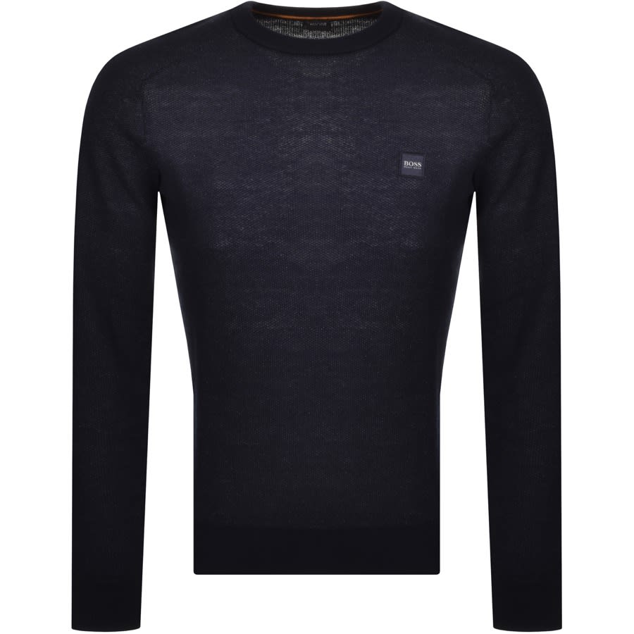 black and blue hugo boss jumper