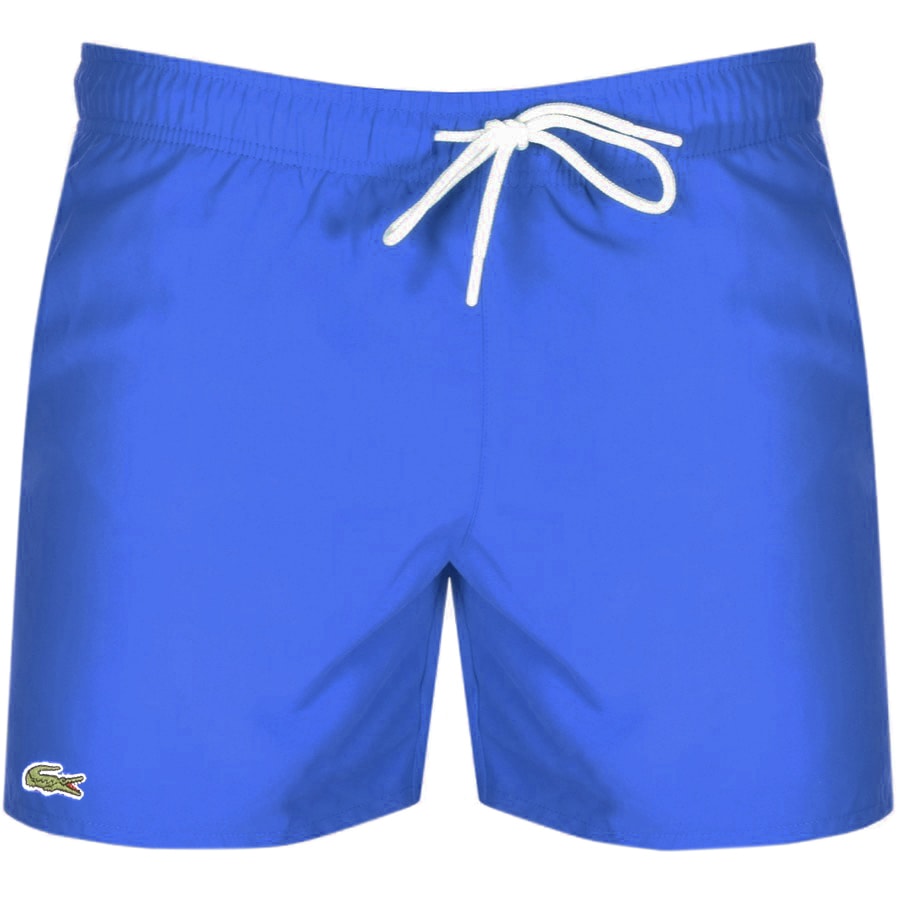 lacoste swim shorts blue