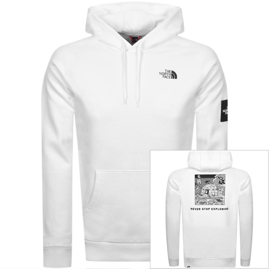 The North Face Black Box Hoodie White Mainline Menswear United States
