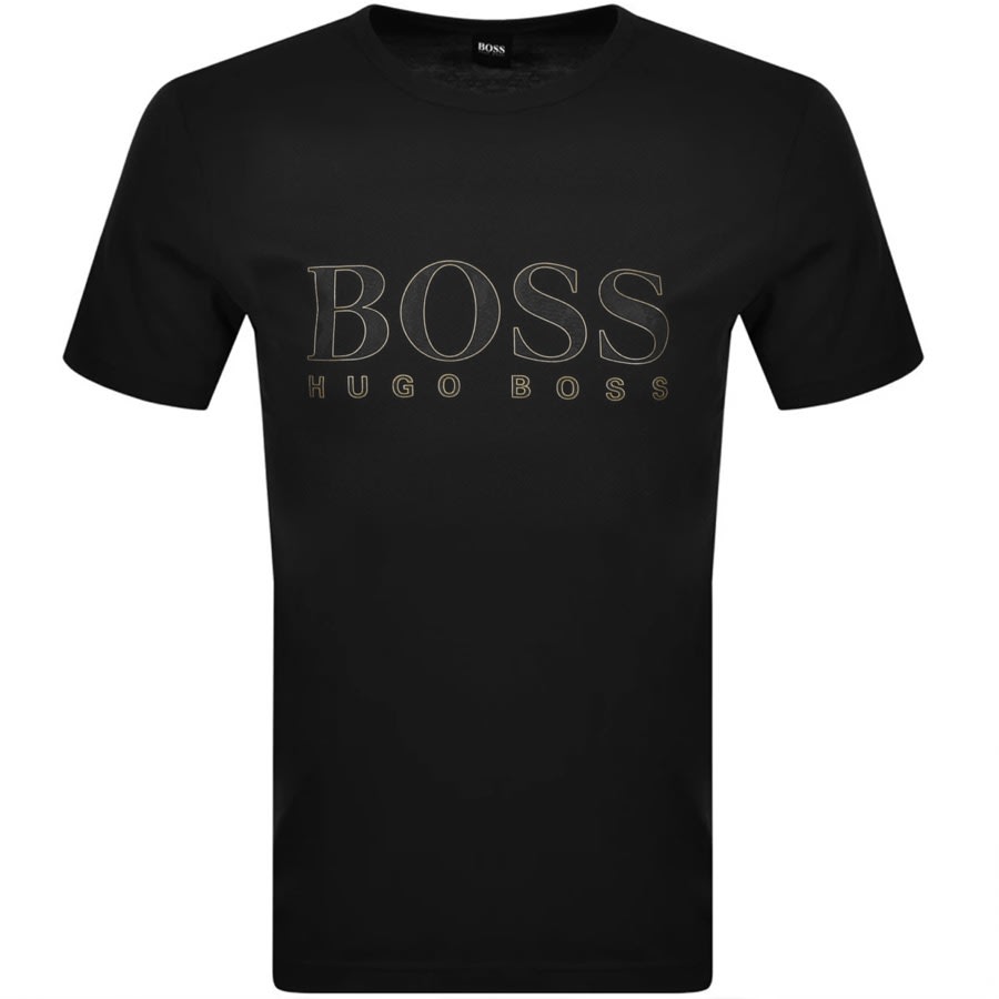 black and gold boss t shirt