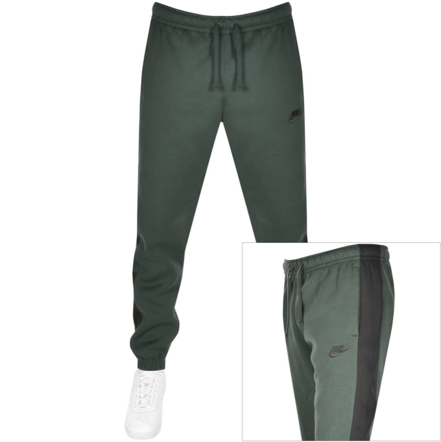 green nike tracksuit bottoms