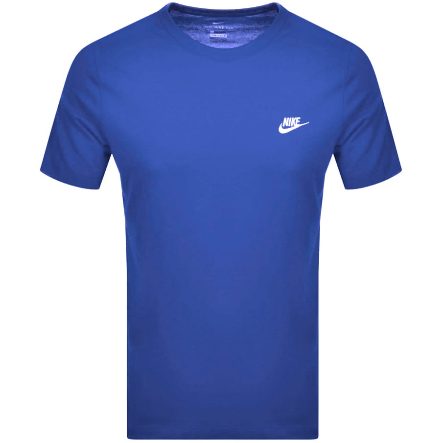 Nike Crew Neck Club T Shirt Blue 