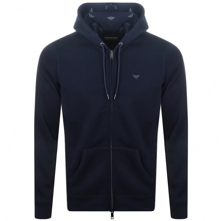 Emporio Armani Full Zip Hoodie Navy