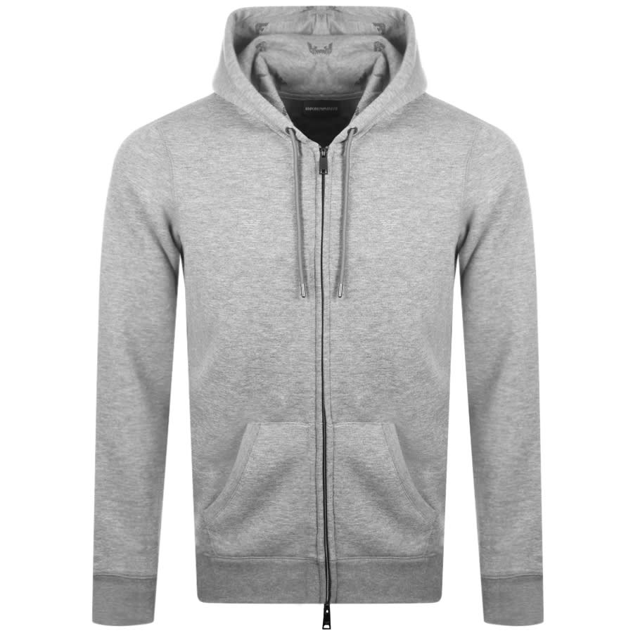 ea7 grey zip hoodie