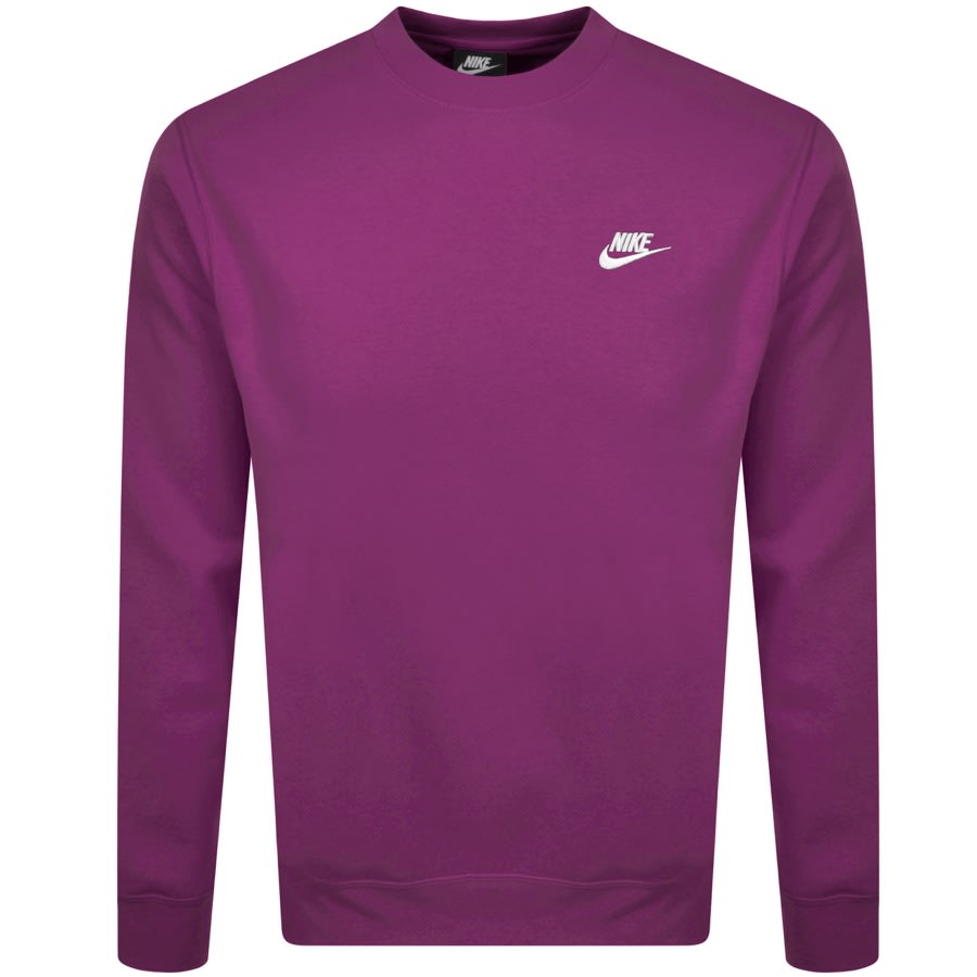 Nike Crew Neck Club Sweatshirt Purple | Mainline Menswear