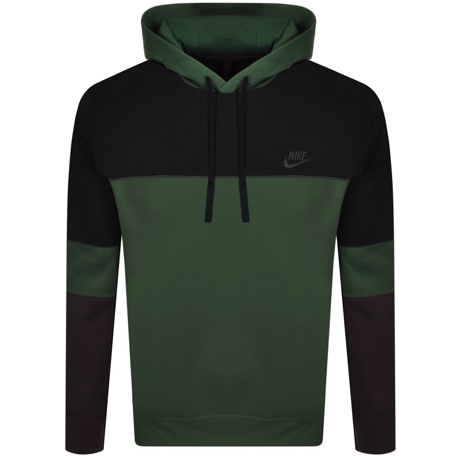 nike green and black hoodie