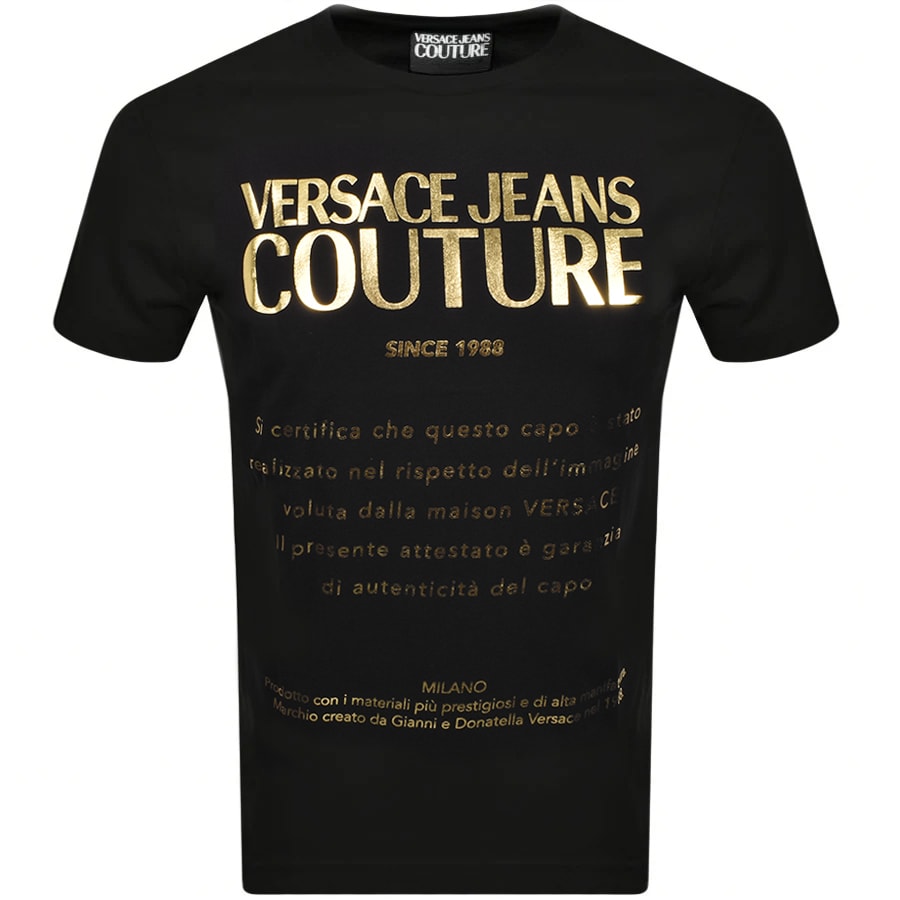 versace jeans couture shirt black