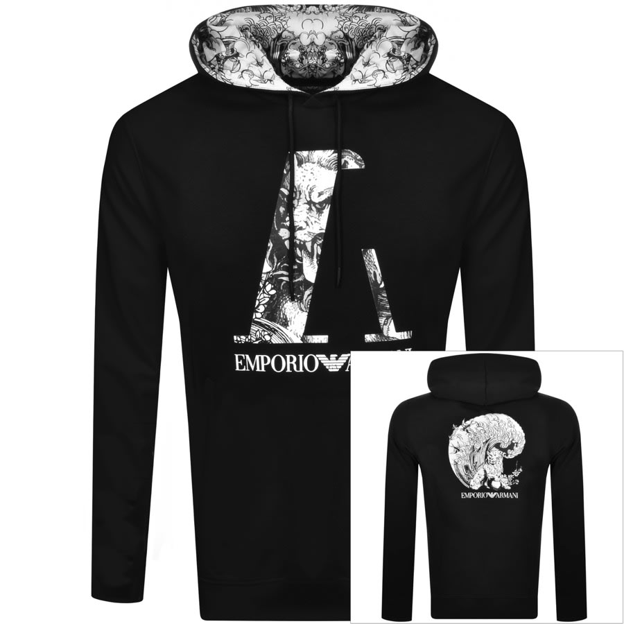 emporio armani hoodie black