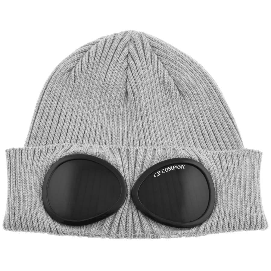 Cp company goggle beanie grey