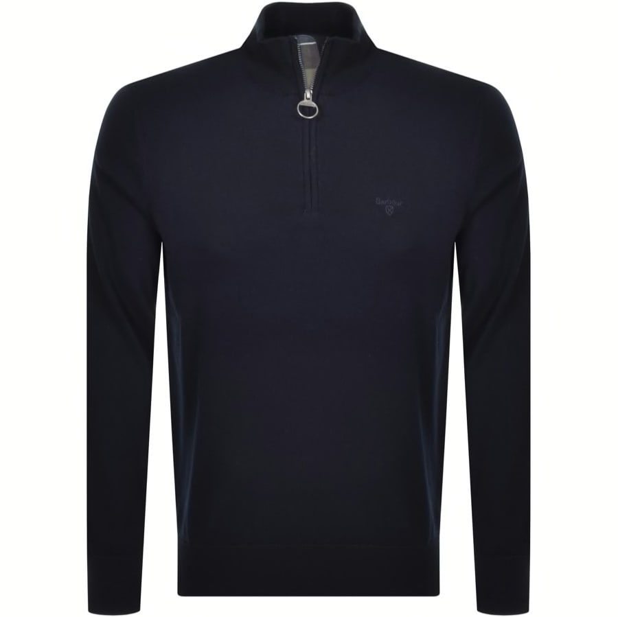 half zip knit jumper