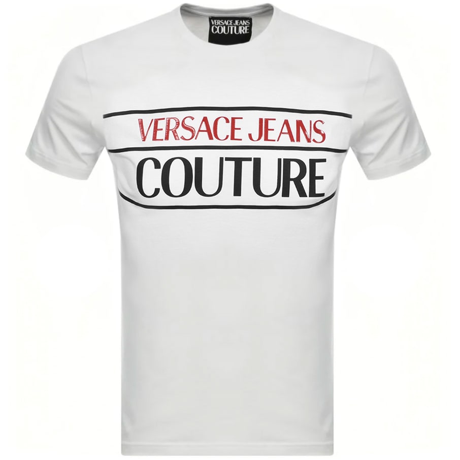 versace jeans white t shirt
