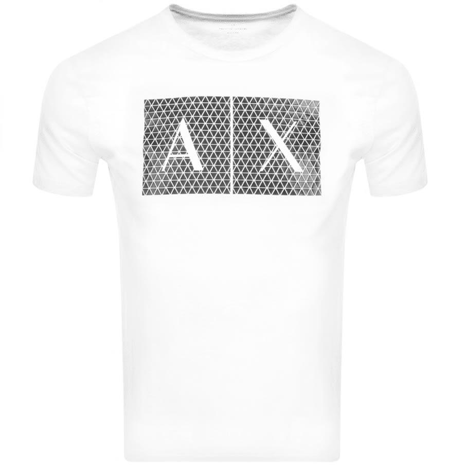 armani exchange crew neck logo t shirt black