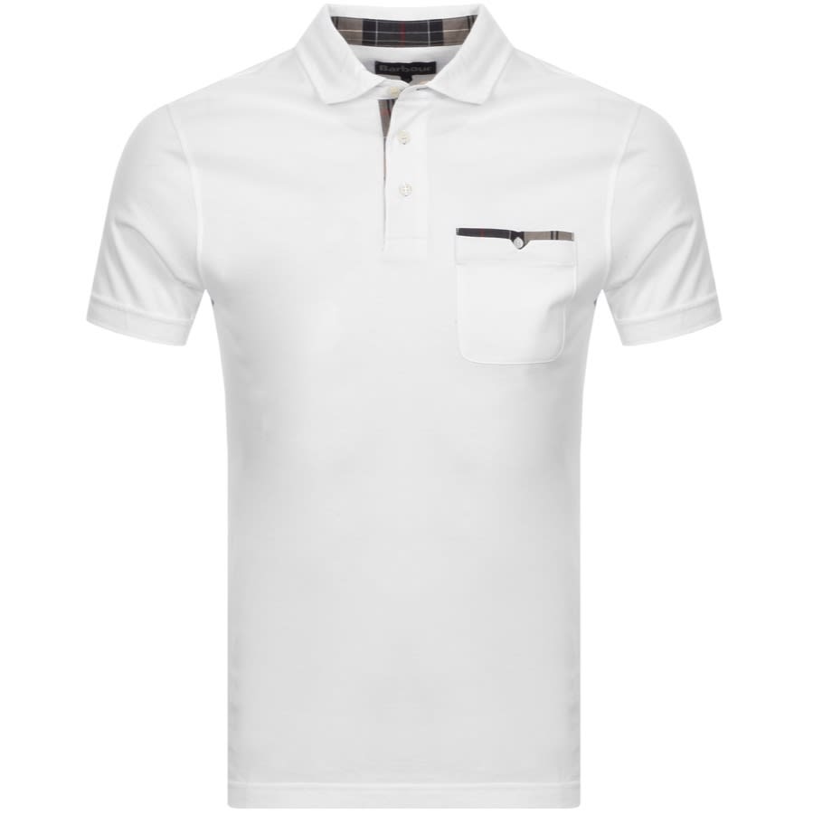 Short Sleeve Polo T Shirt White 