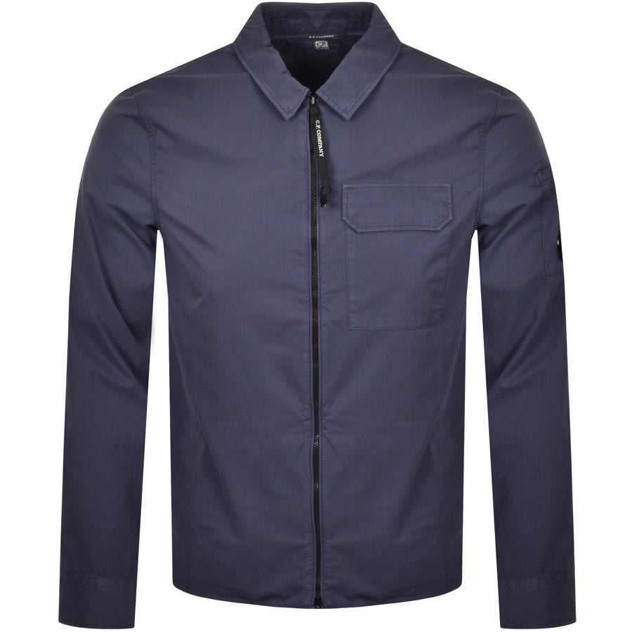 CP Company Overshirt Blue | Mainline Menswear