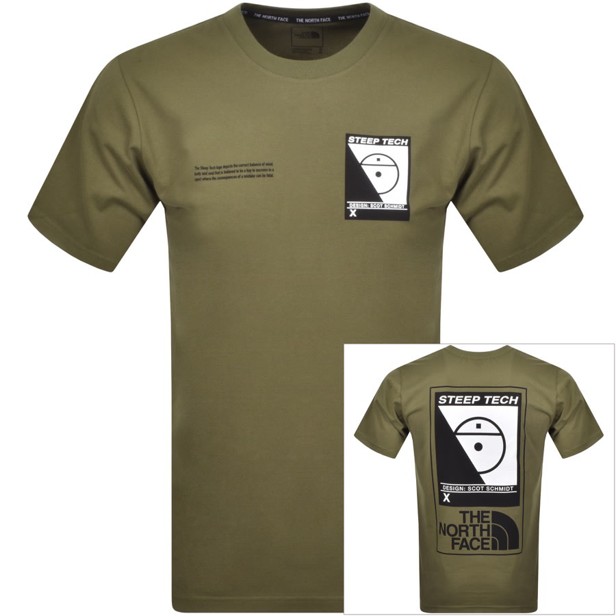 The North Face Steep Tech T Shirt Khaki 
