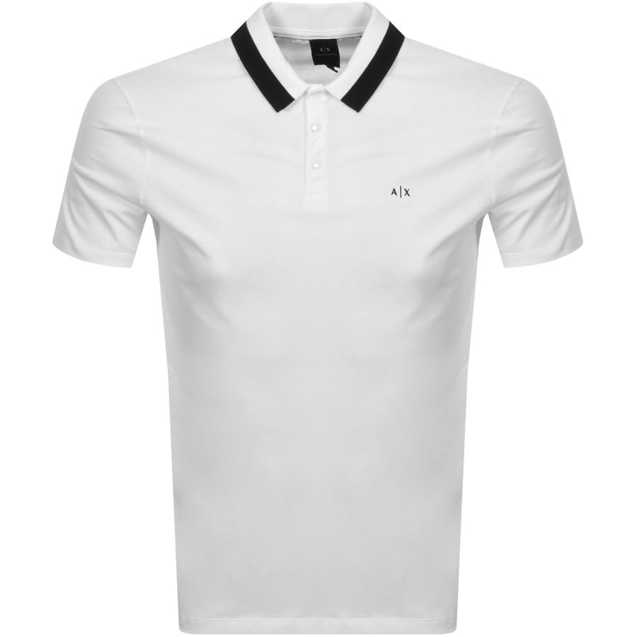 armani exchange polo white