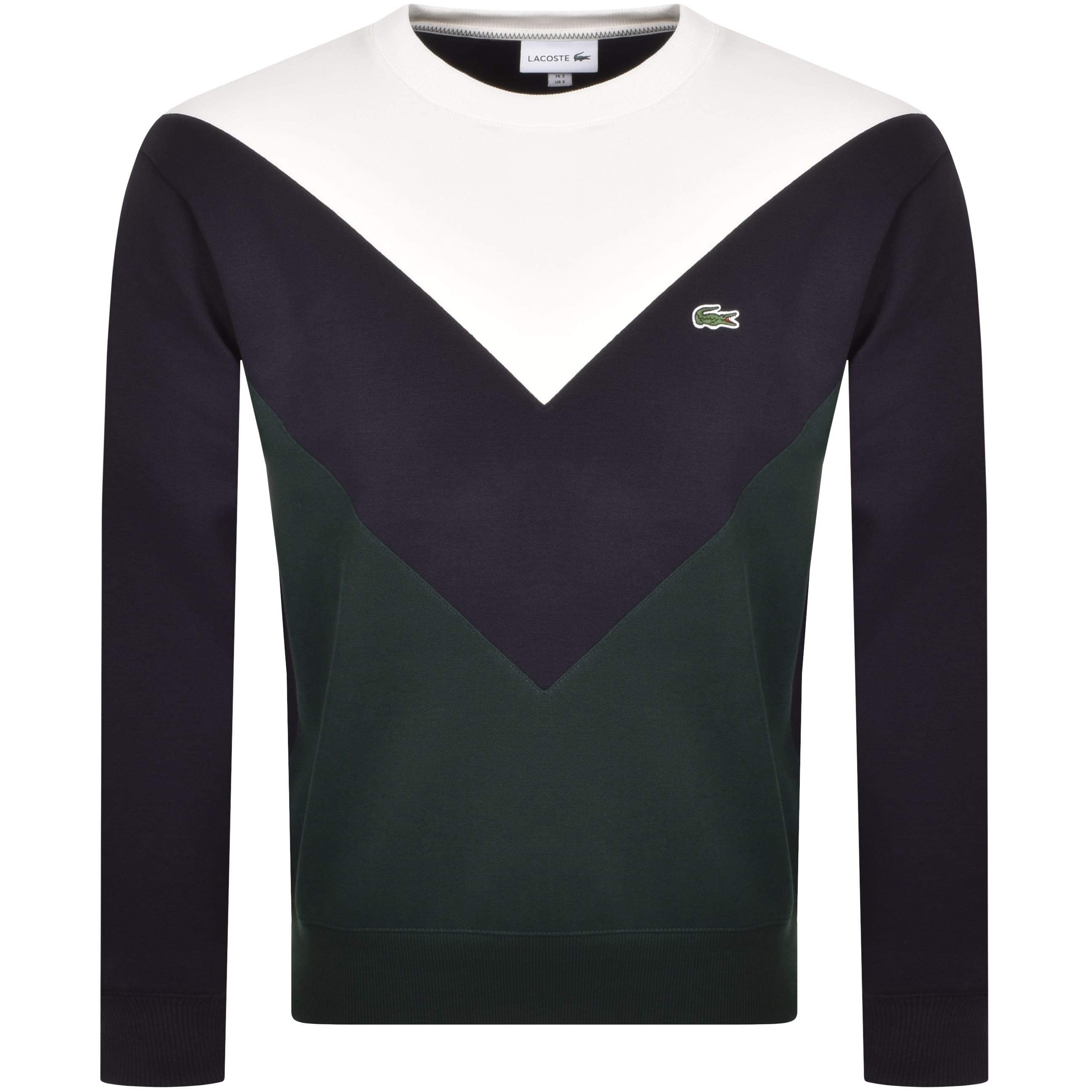 Lacoste Colour Block Sweatshirt Navy 