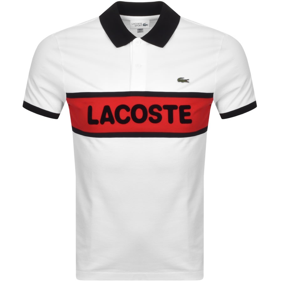 lacoste red polo t shirt