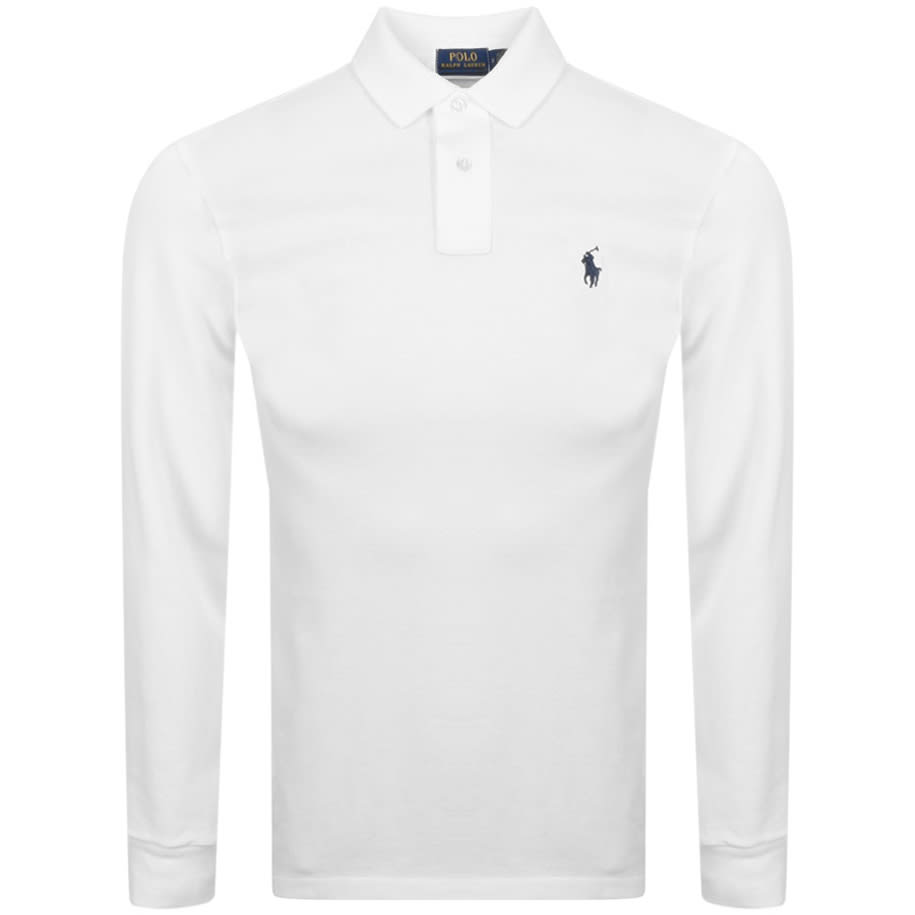 Ralph Lauren Long Sleeve Polo T Shirt White | Mainline Menswear