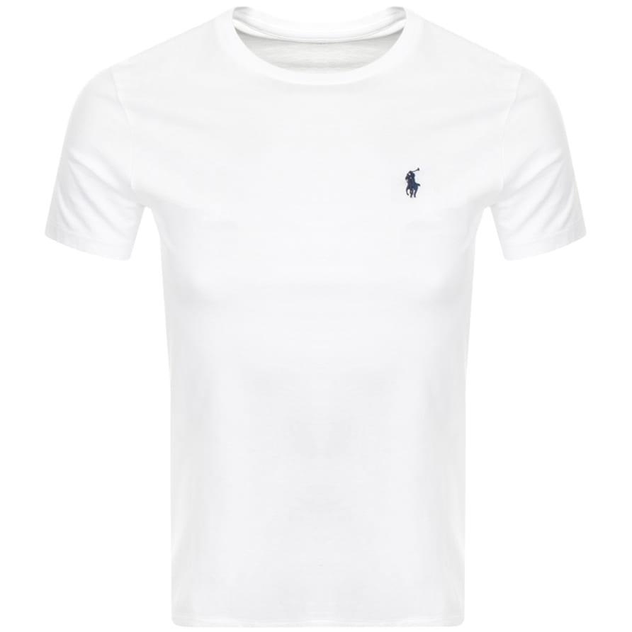 Ralph Lauren Crew Neck Custom Fit T Shirt White | Mainline Menswear