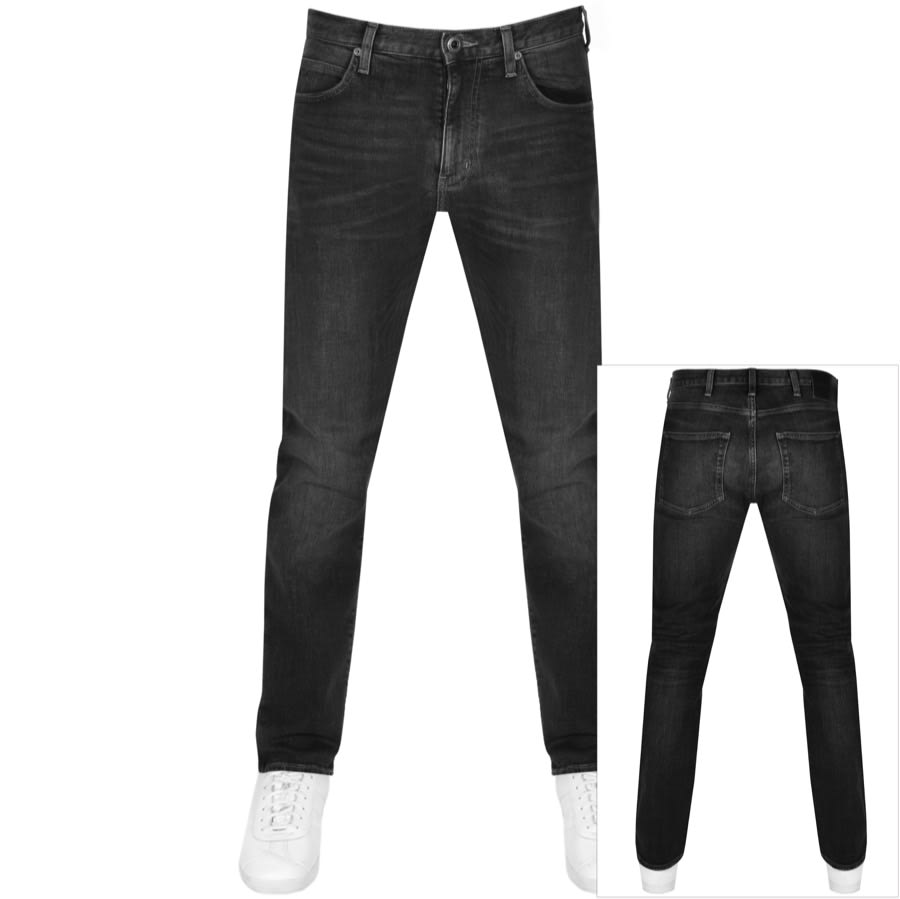 armani j45 black jeans