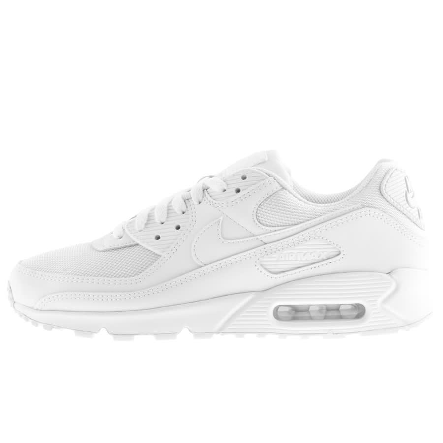 white and grey nike trainers