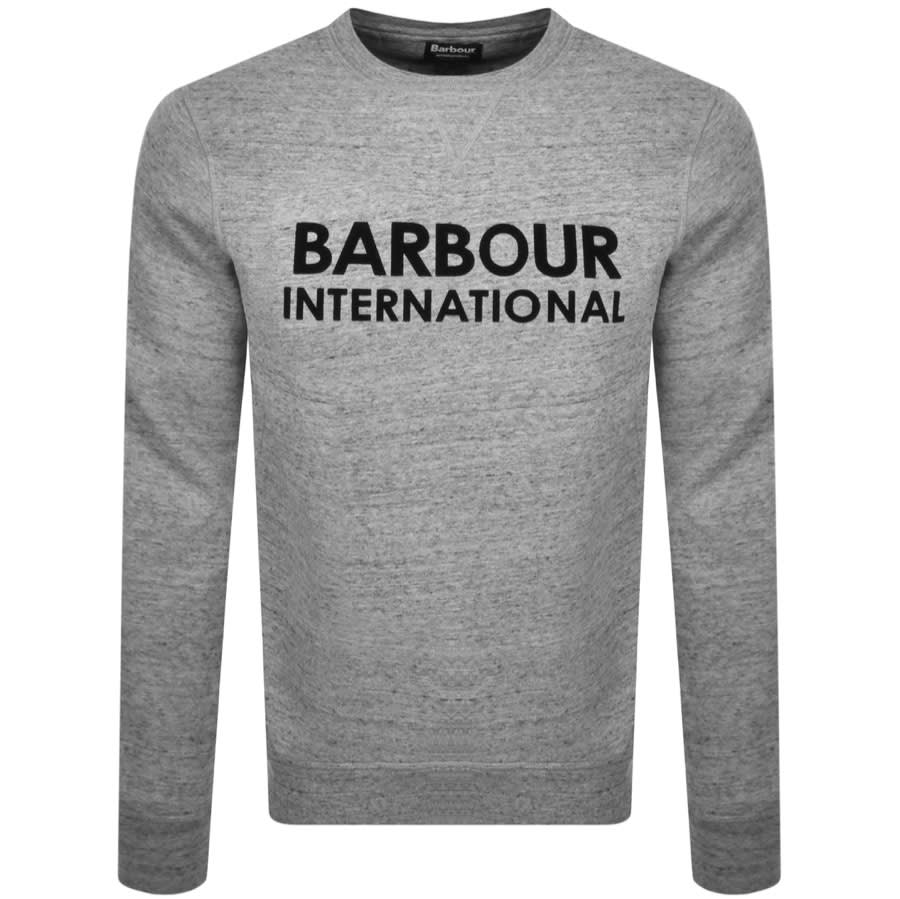 barbour international sweatshirt grey