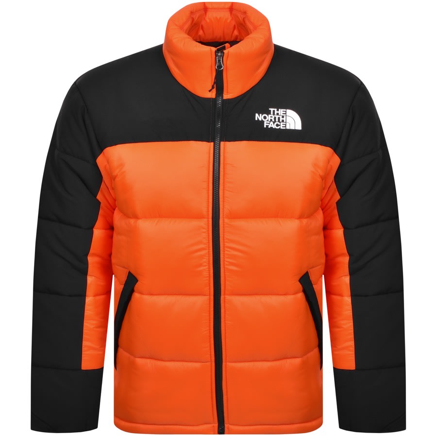orange the north face jacket