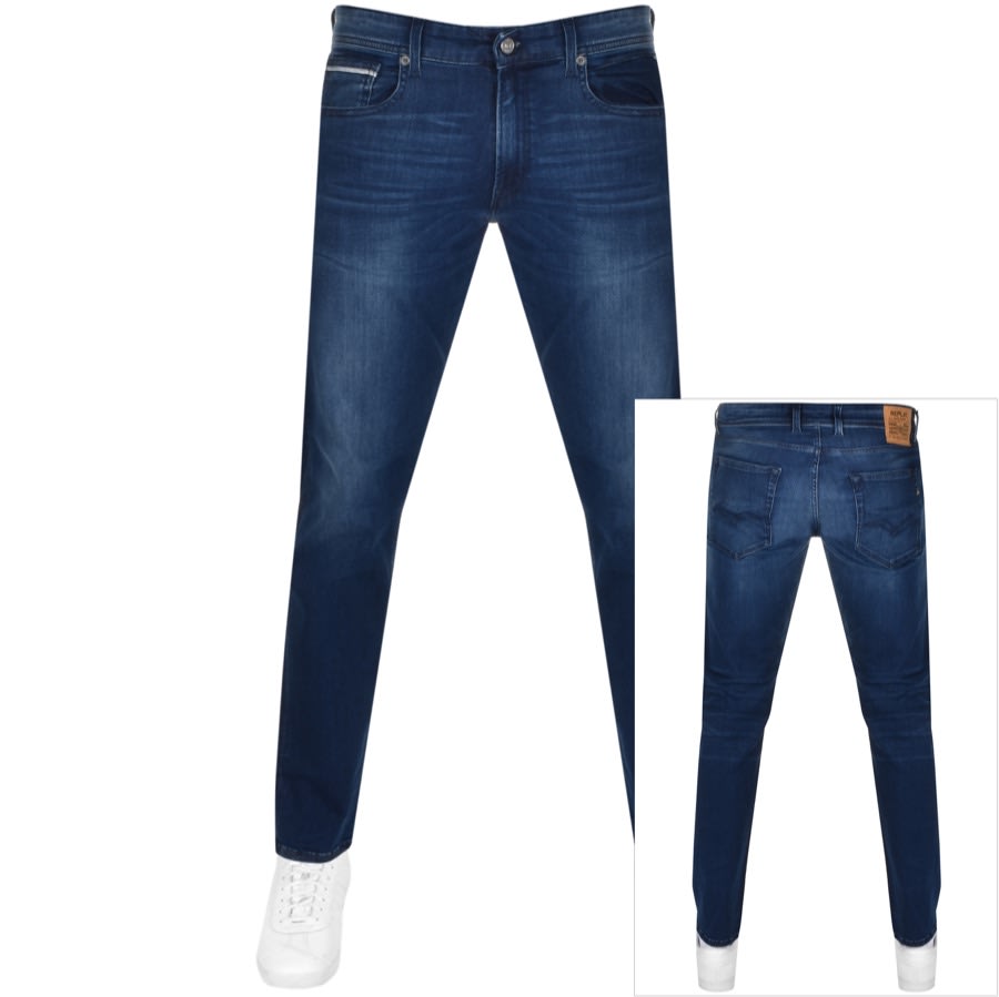 replay grover straight jeans blue