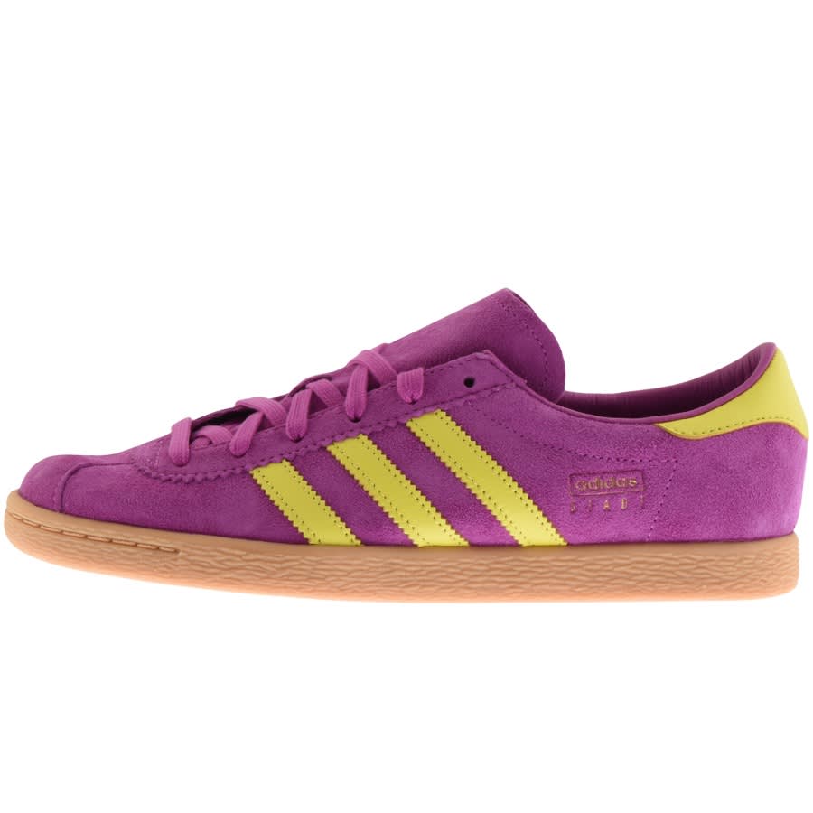 purple adidas trainers