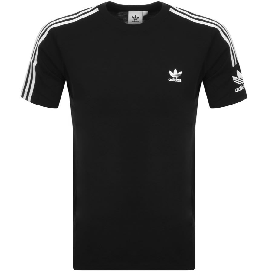 adidas Originals Tech 3 Stripe T Shirt Black | Mainline Menswear