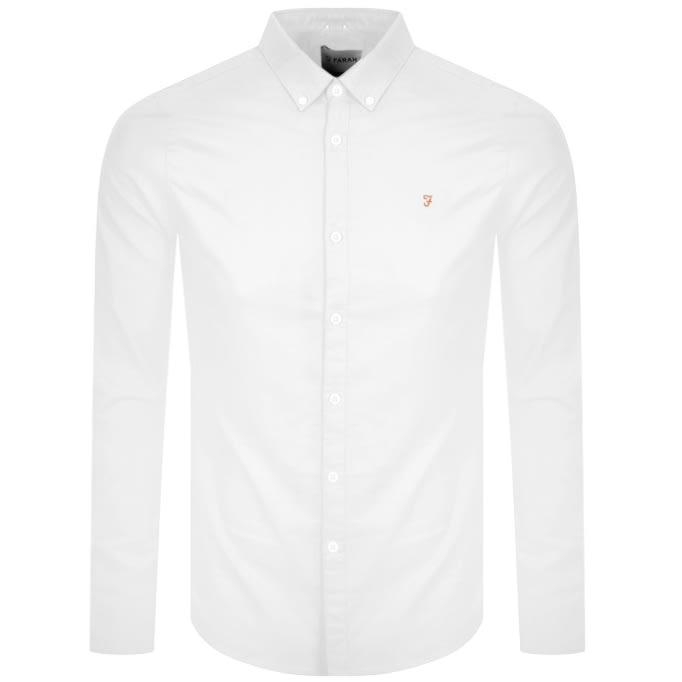 farah white brewer shirt