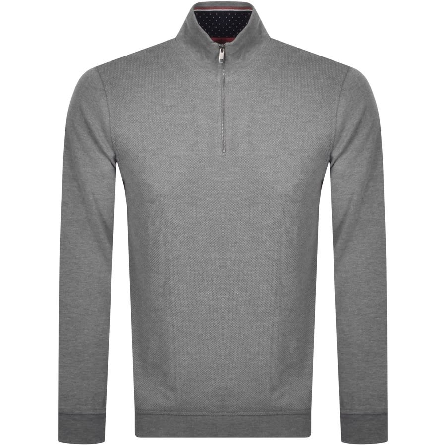 ted baker rebal jersey half zip jumper