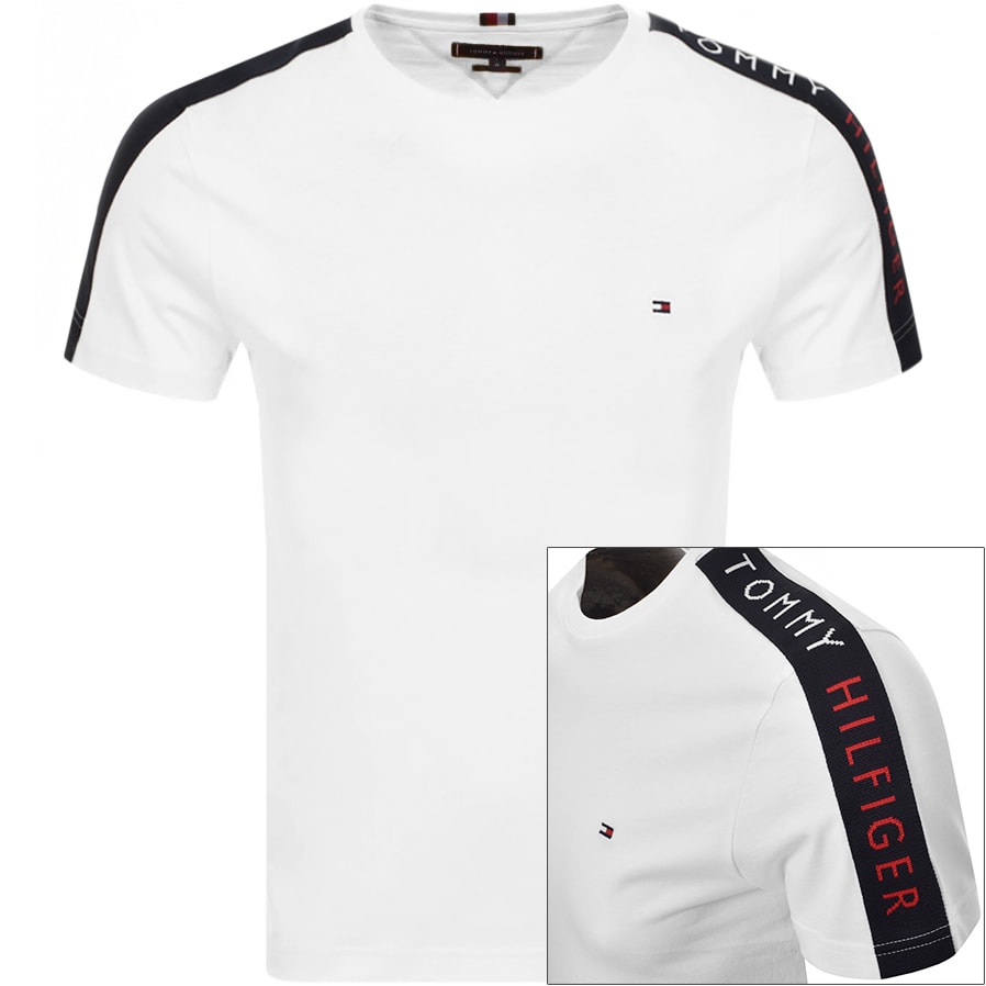 Tommy Hilfiger Logo Sleeve Tape T Shirt 