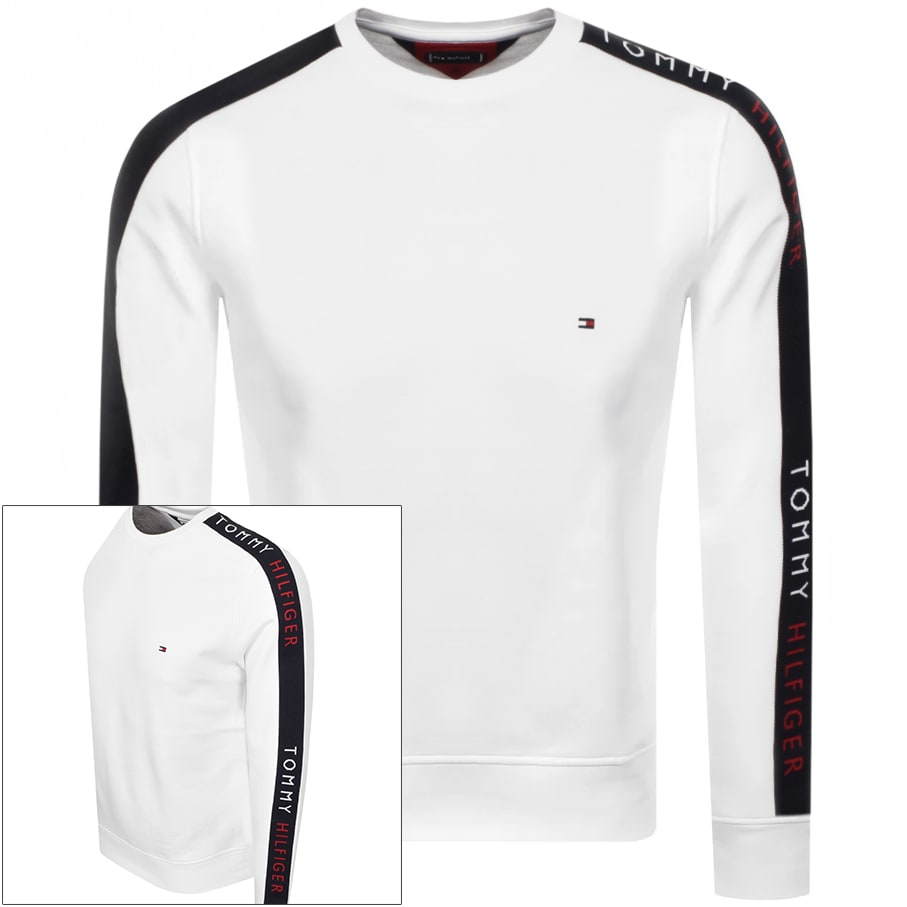 white hilfiger sweatshirt