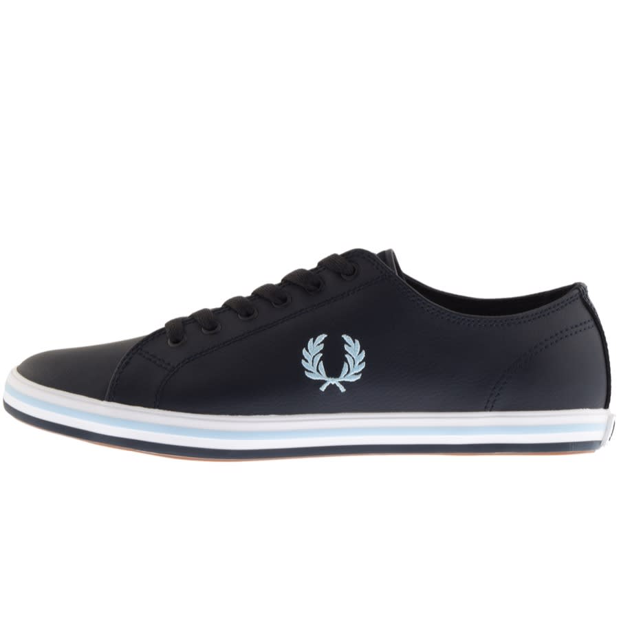 fred perry mens portwood leather pumps black