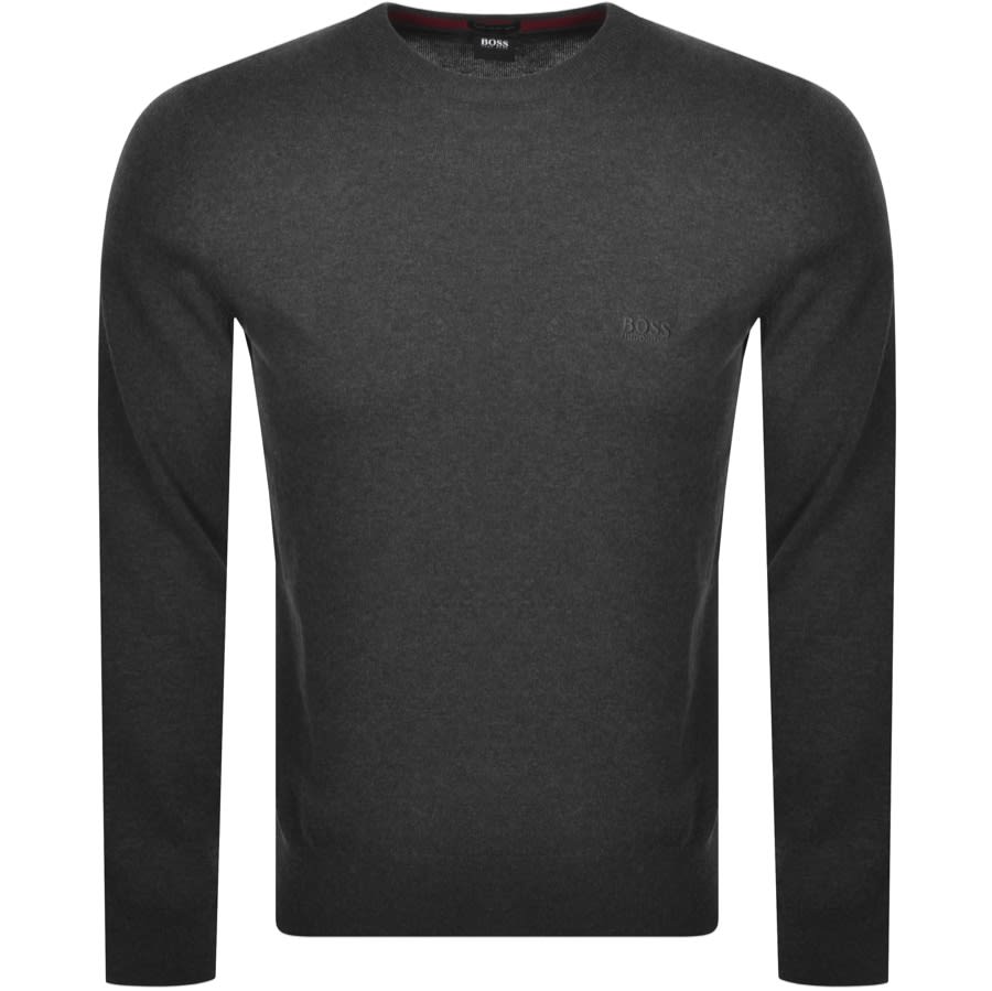 grey boss jumper