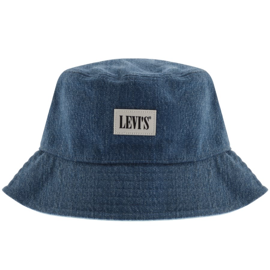 Levis Reversible Bucket Hat Blue | Mainline Menswear Denmark