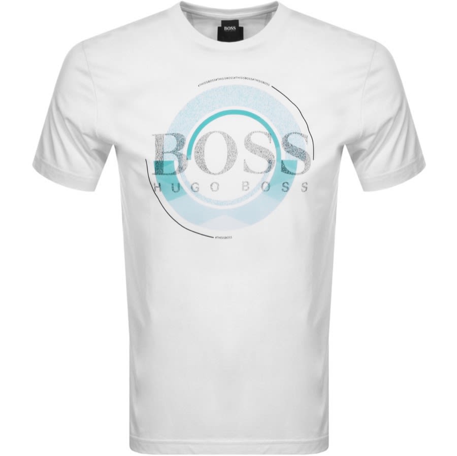 BOSS Teeonic T Shirt White | Mainline Menswear Denmark