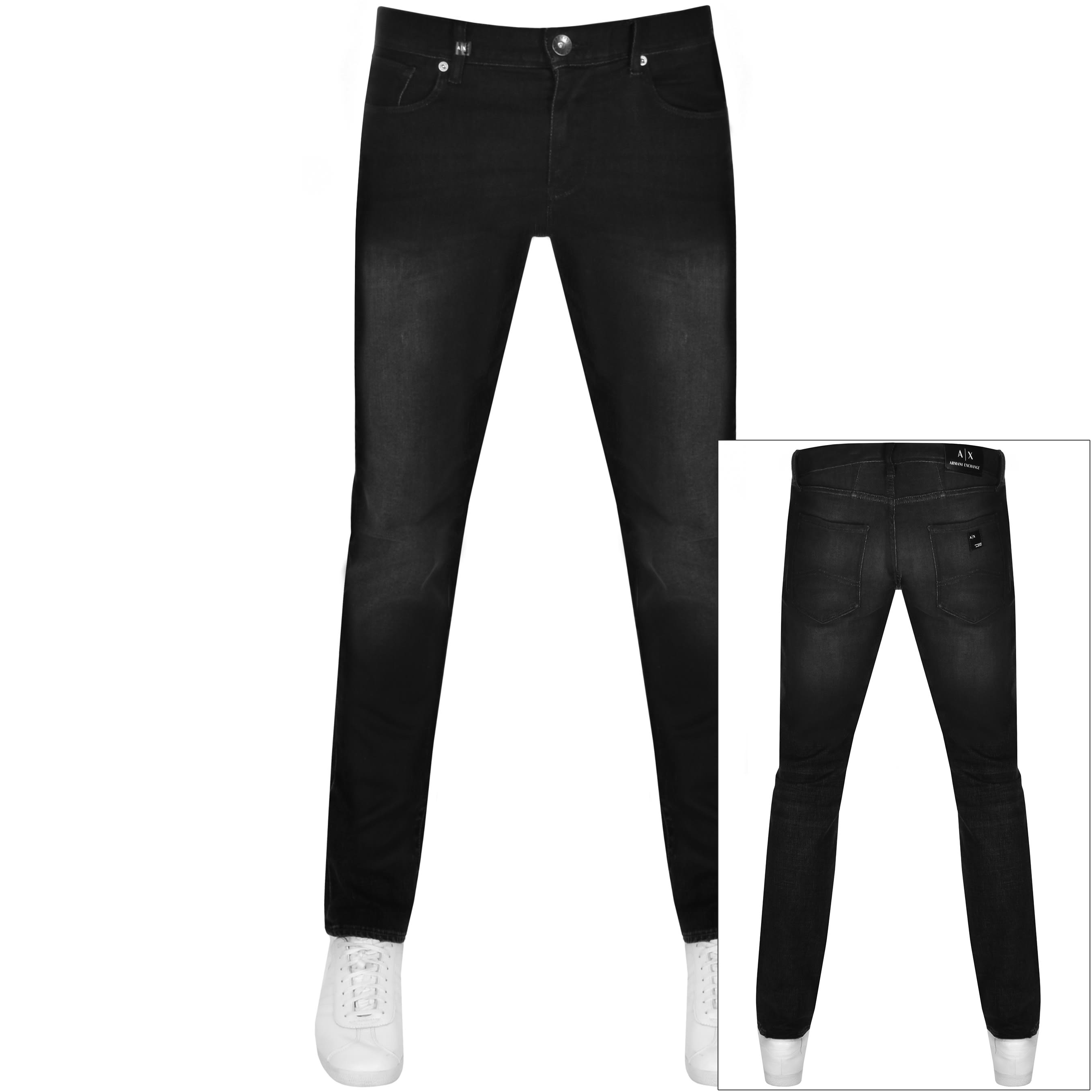 armani exchange black jeans