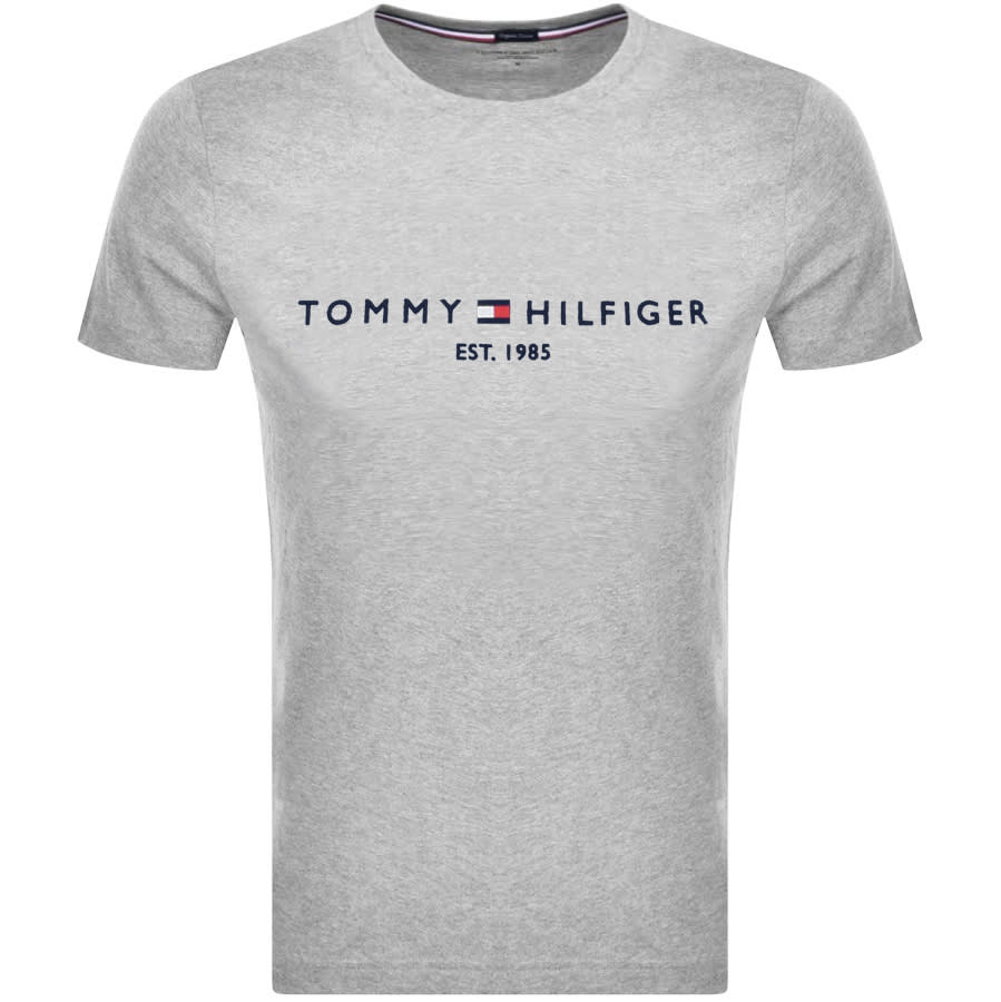 tommy hilfiger gray t shirt